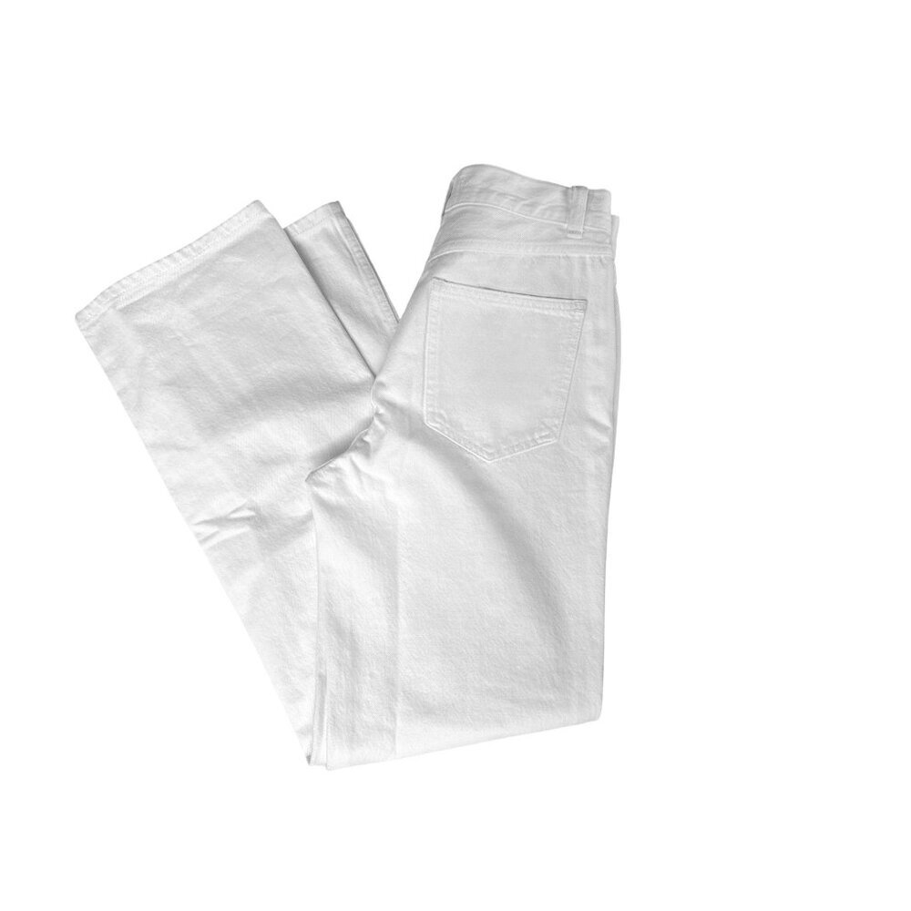 Madewell The Cleo Straight Jean~Size 26~White High Rise Patch Pocket NWT L5 25 - Picture 7 of 12